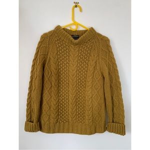 Vintage WOOL cable knit sweater Made In Italy